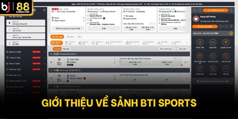 Giới thiệu sảnh BTI Sports